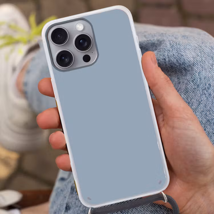 Mellow - Breeze - Blauw Hoesje iPhone 16 Pro Max met koord klein 804 -sfeer3