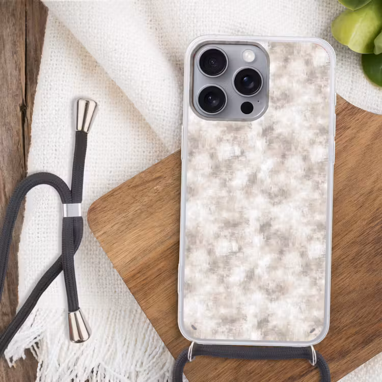 Organisch - Patroon - Gemêleerd Hoesje iPhone 16 Pro Max met koord klein 804 -sfeer4