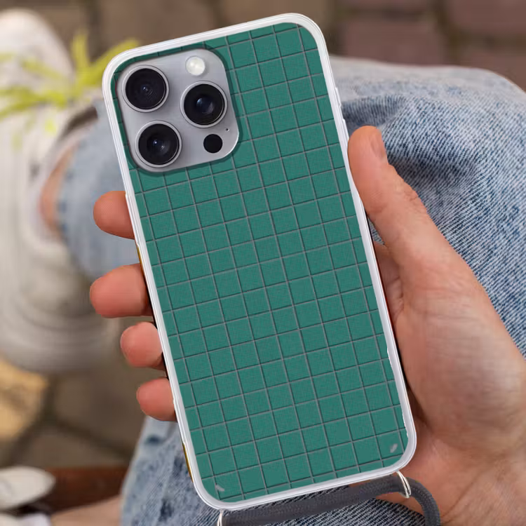 Patroon - Patroon - Smaragd Hoesje iPhone 16 Pro Max met koord klein 804 -sfeer3