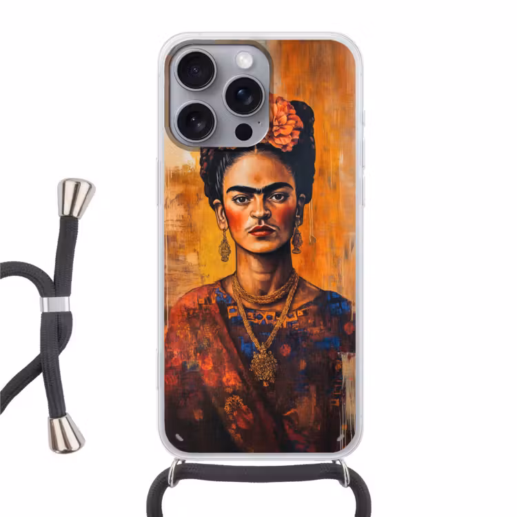 Portret - Sieraden - Schilderachtig Hoesje iPhone 16 Pro Max met koord klein -3d