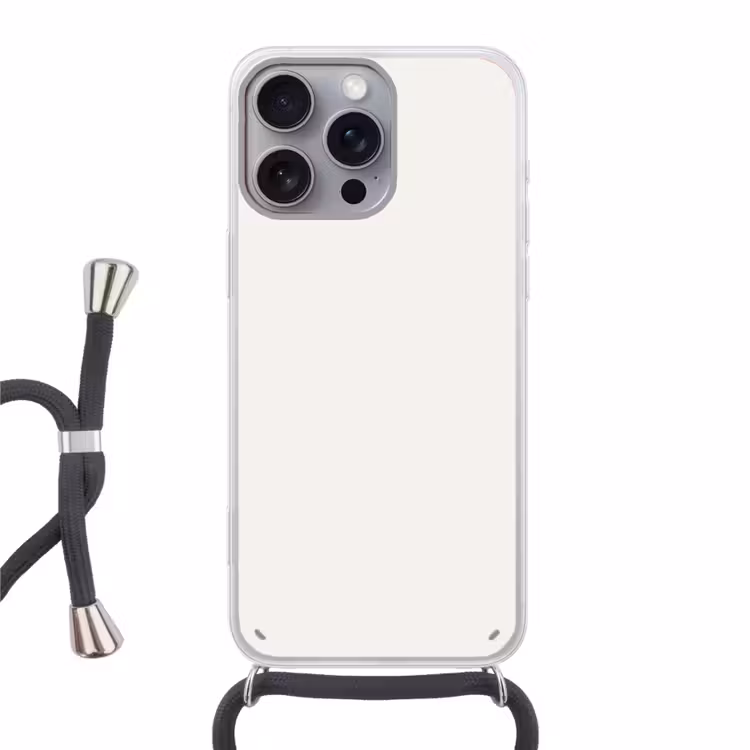 Pure - Alabaster - Wit Hoesje iPhone 16 Pro Max met koord klein 804 -3d