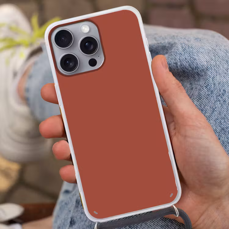Rustic - Terracotta - Oranje Hoesje iPhone 16 Pro Max met koord klein 804 -sfeer3