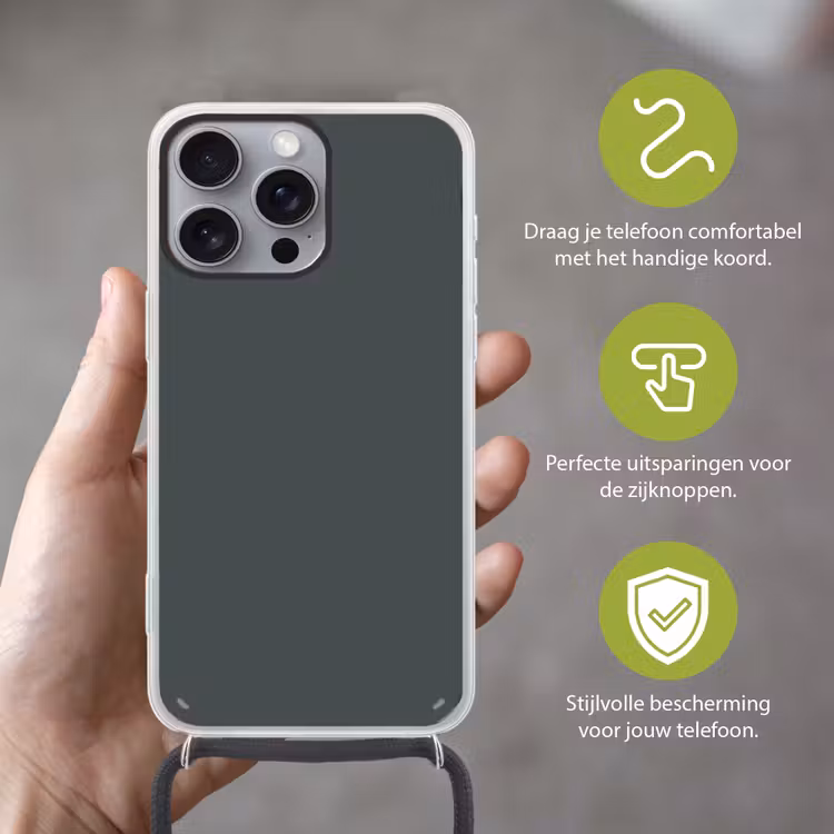 Slate - Millstone - Grijs Hoesje iPhone 16 Pro Max met koord klein 804 -sfeer2_NL