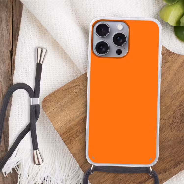 Spiced - Pumpkin - Oranje Hoesje iPhone 16 Pro Max met koord klein 804 -sfeer4