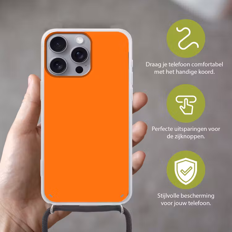 Spiced - Pumpkin - Oranje Hoesje iPhone 16 Pro Max met koord klein 804 -sfeer2_NL