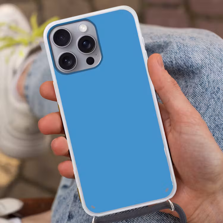 Steel - Blue - Blauw Hoesje iPhone 16 Pro Max met koord klein 804 -sfeer3