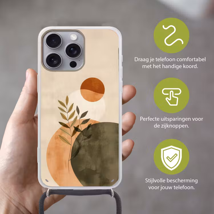 Takken - Vormen - Abstract Hoesje iPhone 16 Pro Max met koord klein -sfeer2_NL