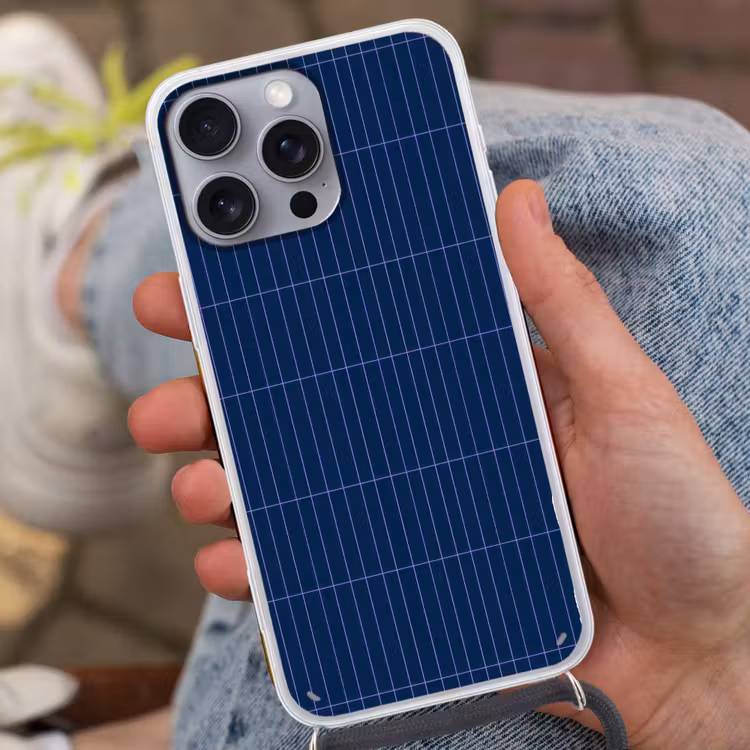Tegels - Langwerpig - Blauw Hoesje iPhone 16 Pro Max met koord klein 804 -sfeer3