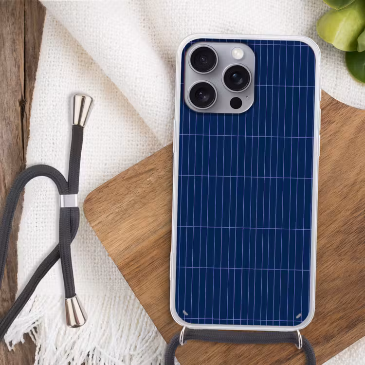 Tegels - Langwerpig - Blauw Hoesje iPhone 16 Pro Max met koord klein 804 -sfeer4