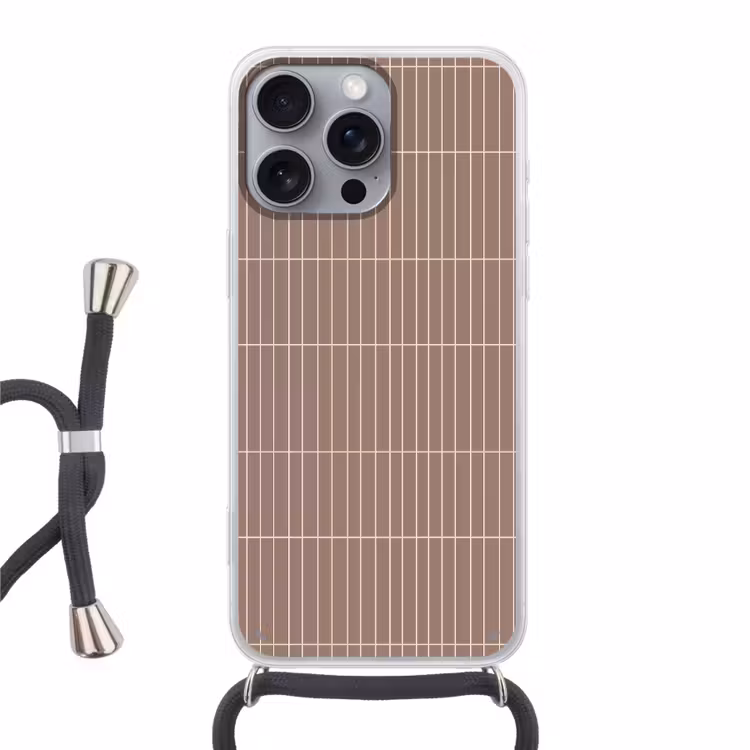 Verticaal - Wandtegel - Terracotta Hoesje iPhone 16 Pro Max met koord klein 804 -3d