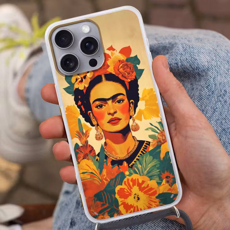 Vrouwelijk - Bloemen - Sieraden Hoesje iPhone 16 Pro Max met koord klein -sfeer3