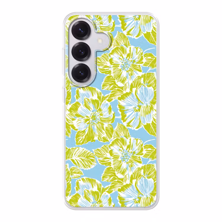 Modern - Bloemen - Groen Telefoonhoesje Samsung Galaxy S26 klein 975 -3d