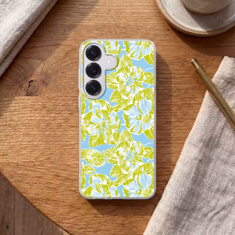 Modern - Bloemen - Groen Telefoonhoesje Samsung Galaxy S26 klein 975 -sfeer1