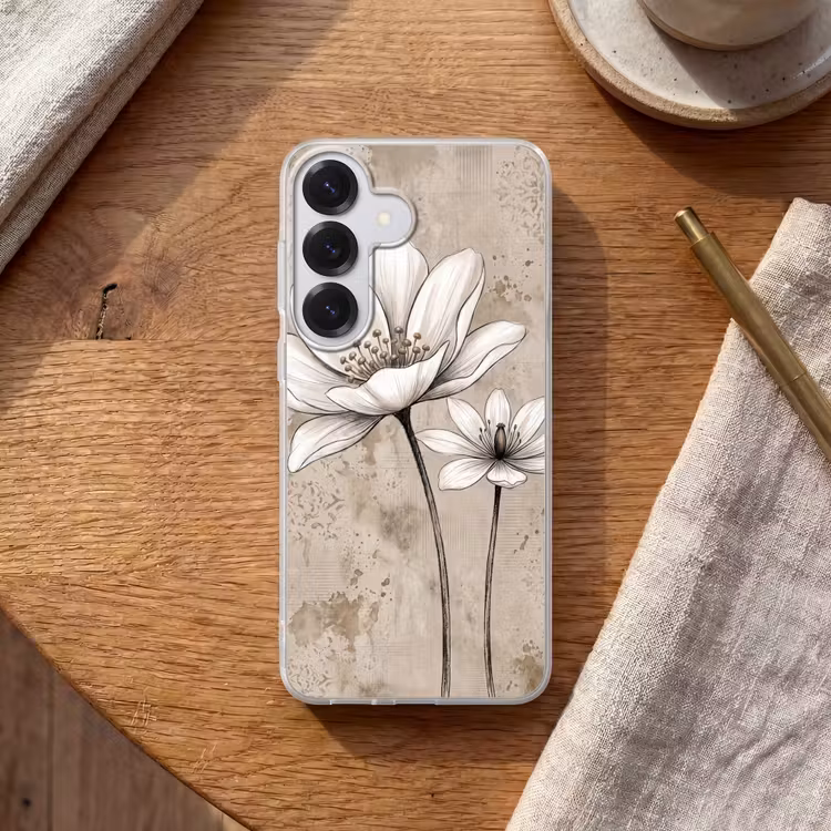 Modern - Design - Wit Telefoonhoesje Samsung Galaxy S26 klein -sfeer1