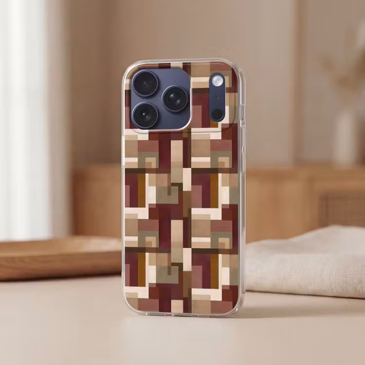 Modern - Geometrie - Kleurrijk Telefoonhoesje iPhone 17 Pro klein 878 -sfeer2