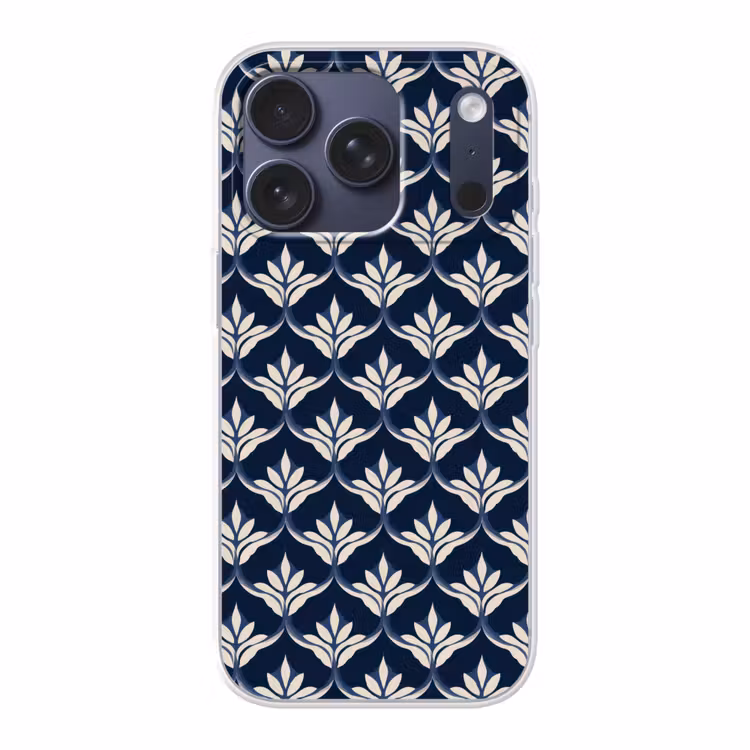 Modern - Ontwerp - Blauw Telefoonhoesje iPhone 17 Pro klein 878 -3d