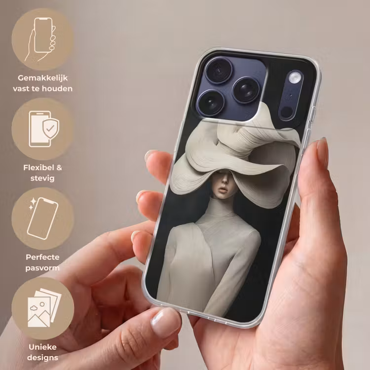 Modern - Vrouw - Hoed Telefoonhoesje iPhone 17 Pro klein -sfeer3_NL