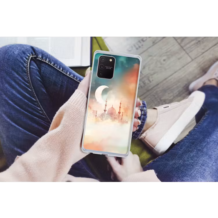 Moskee - Kleurrijke wolken - Arabisch - Ramadan - Islamitische Telefoonhoesje Samsung Galaxy S10 Lite klein -handS10Lite
