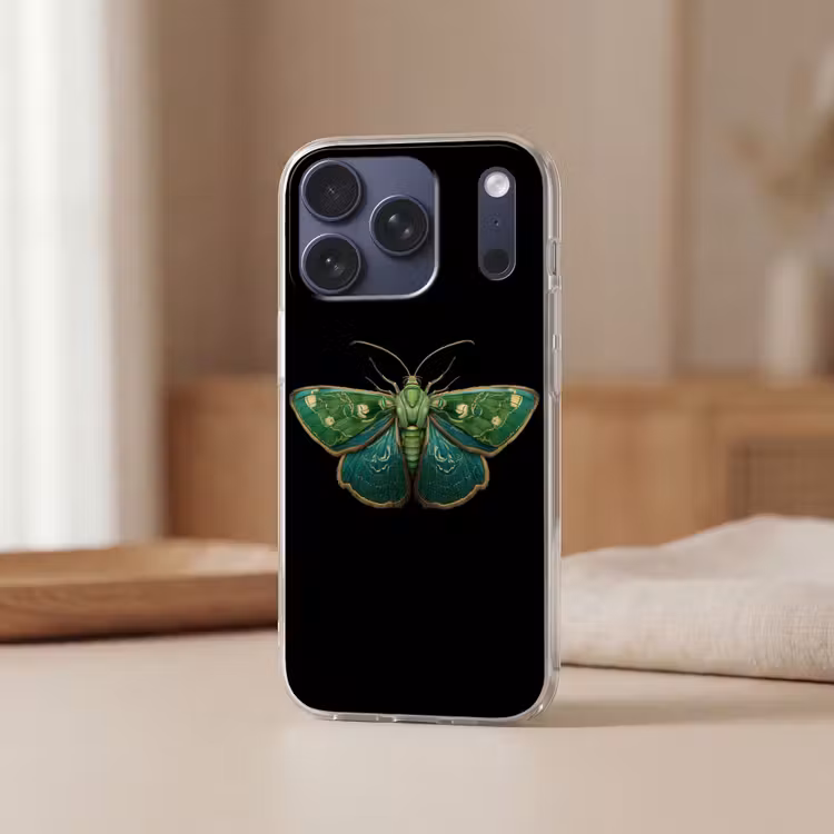 Mot - Levendig - Groen Telefoonhoesje iPhone 17 Pro klein -sfeer2