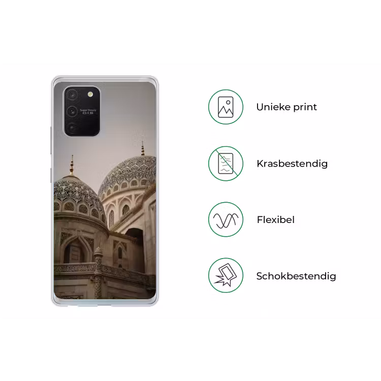 Mozaïekkoepels - Gouden spitsen - Islamitisch Telefoonhoesje Samsung Galaxy S10 Lite klein -specsS10Lite