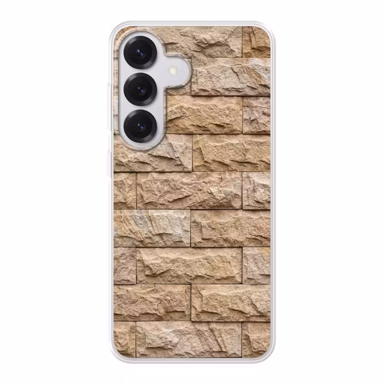 Muur - Steen - Ruw - Textuur - Beige Telefoonhoesje Samsung Galaxy S26 klein -3d