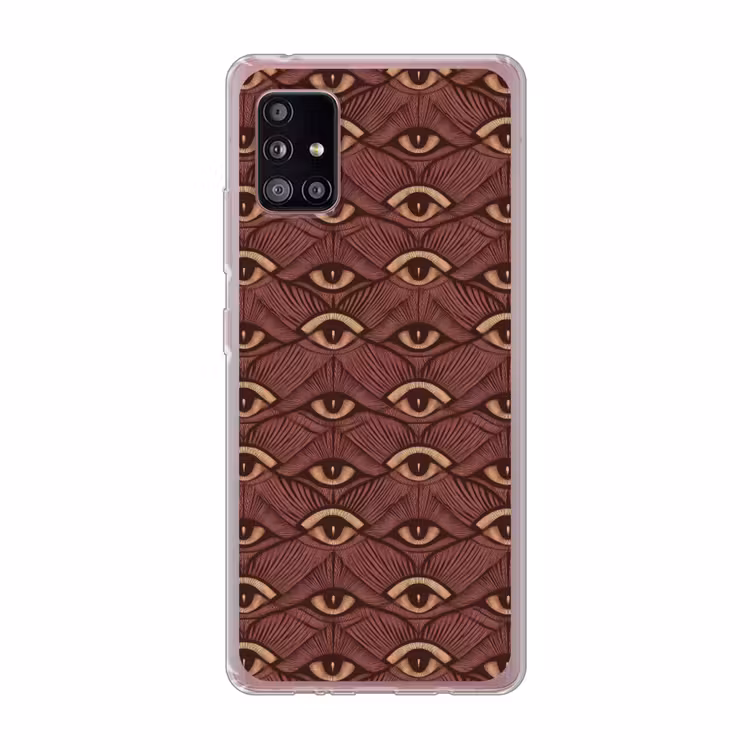 Mystiek - Ogen - Bruin Telefoonhoesje Samsung Galaxy A51 5G klein 373 -3d