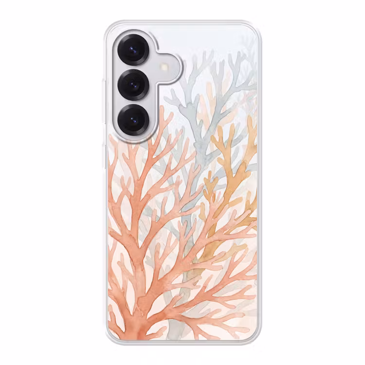 Natuur - Abstract - Aquarel - Organisch - Warm Telefoonhoesje Samsung Galaxy S26 klein -3d