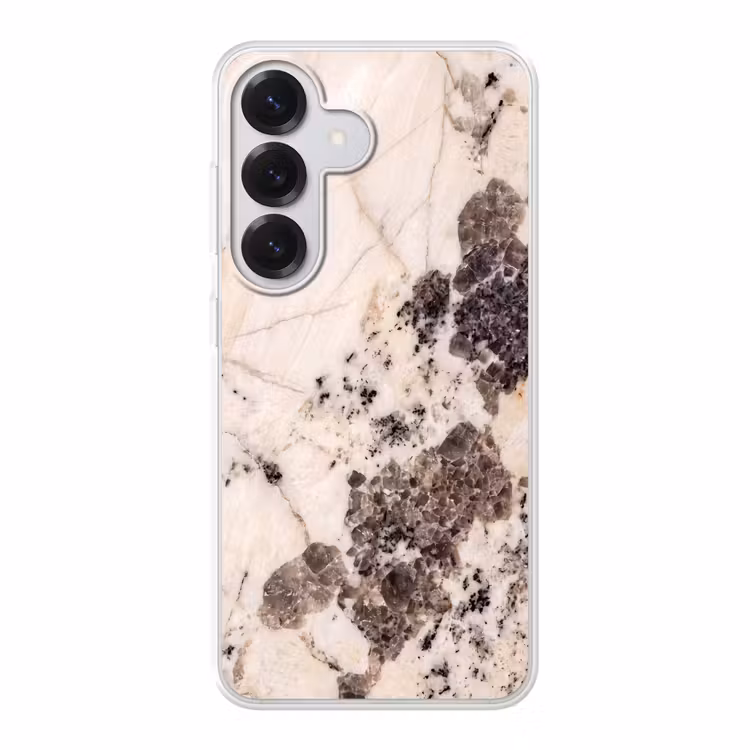 Natuursteen - Patroon - Abstract - Beige - Grijs Telefoonhoesje Samsung Galaxy S26 klein -3d