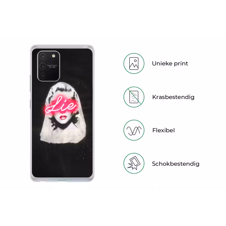Neon - Letters - Vintage - Vrouw Telefoonhoesje Samsung Galaxy S10 Lite klein -specsS10Lite