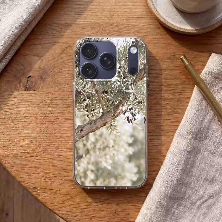 Telefoonhoesje - Olijfboom - tak - groen - Olijfboom - tak - groen Telefoonhoesje iPhone 17 Pro klein