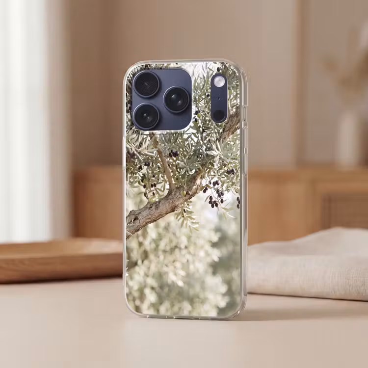 Telefoonhoesje - Olijfboom - tak - groen - Olijfboom - tak - groen Telefoonhoesje iPhone 17 Pro klein