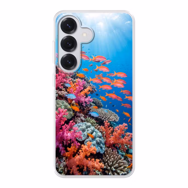 Onderwater - Koraalrif - Vissen - Oceaan - Natuur Telefoonhoesje Samsung Galaxy S26 klein -3d