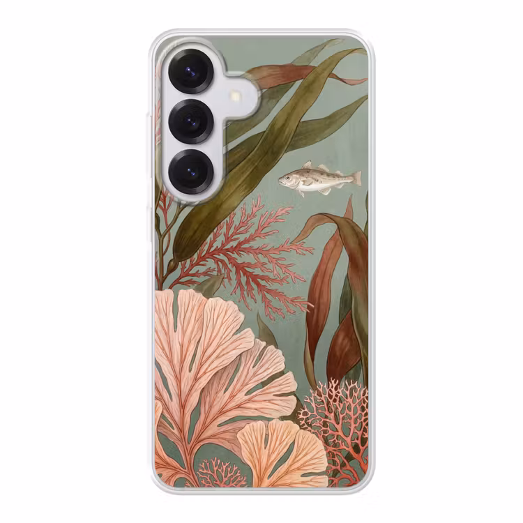 Onderwater - Planten - Vis - Vintage - Groen Telefoonhoesje Samsung Galaxy S26 klein -3d