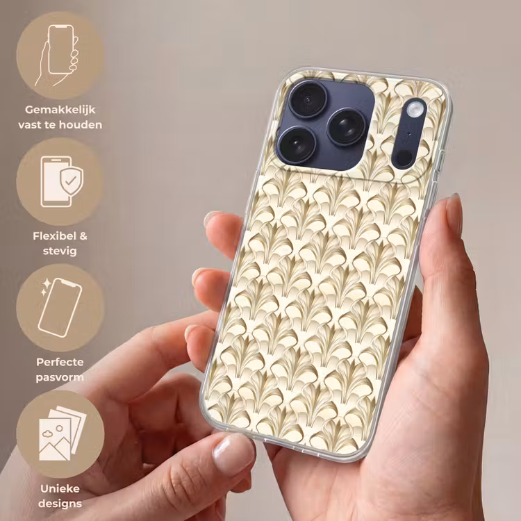 Ornament - Barok - Goud Telefoonhoesje iPhone 17 Pro klein 878 -sfeer3_NL
