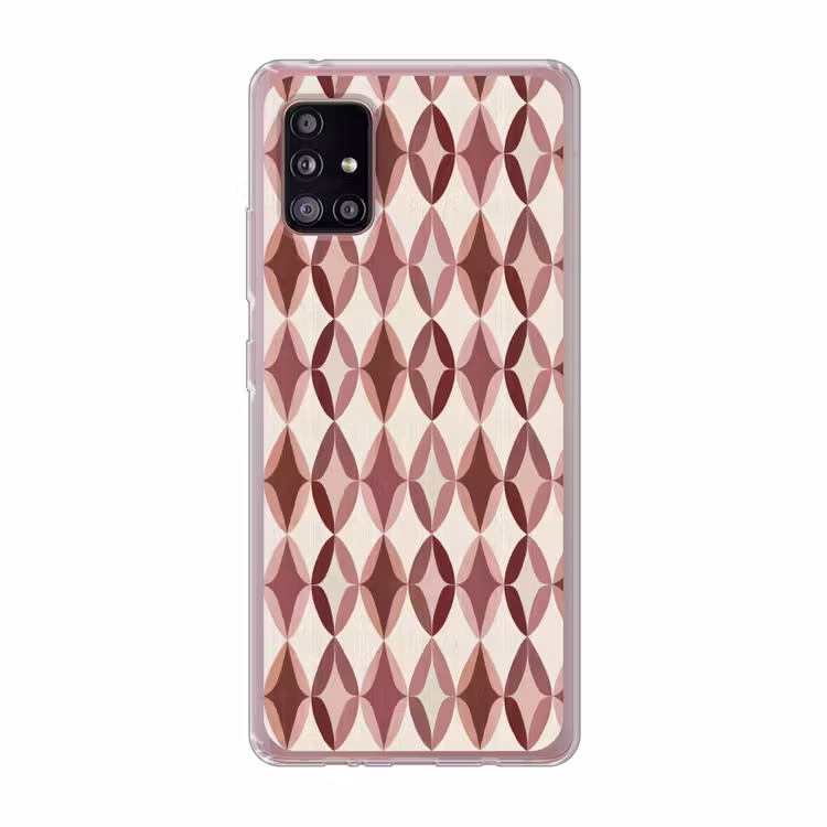 Ovaal - Textuur - Roze Telefoonhoesje Samsung Galaxy A51 5G klein 373 -3d