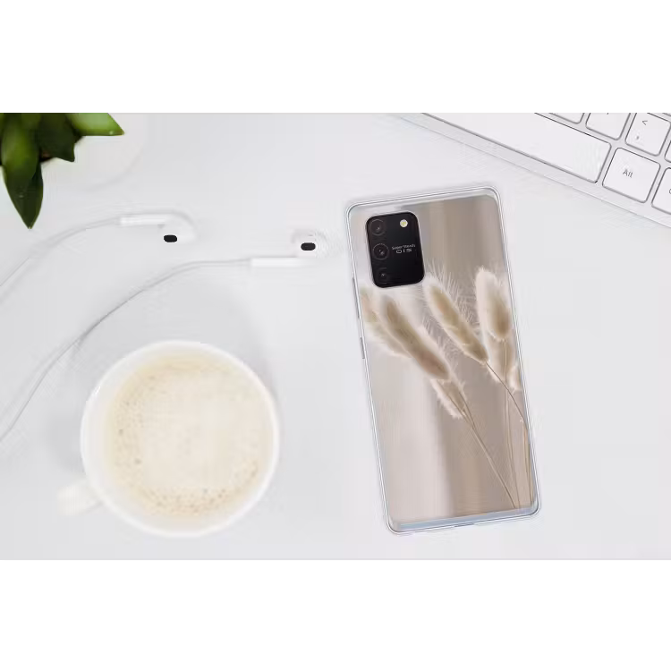Pampasgras - Pluim - Wit Telefoonhoesje Samsung Galaxy S10 Lite klein -oordopS10Lite