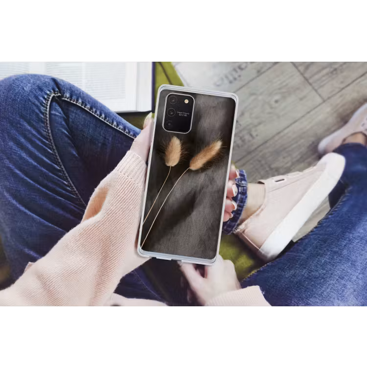 Pampasgras - Pluim - Zwart - Beige Telefoonhoesje Samsung Galaxy S10 Lite klein -handS10Lite