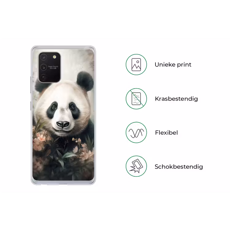Panda - Dieren - Bloemen - Planten Telefoonhoesje Samsung Galaxy S10 Lite klein -specsS10Lite
