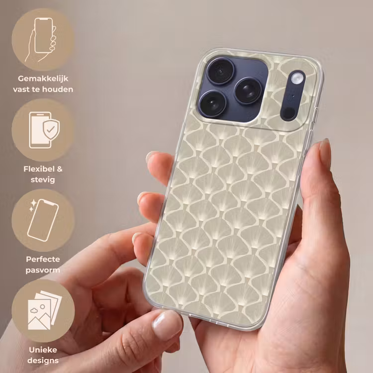 Paneel - Ginkgo - Zand Telefoonhoesje iPhone 17 Pro klein 878 -sfeer3_NL