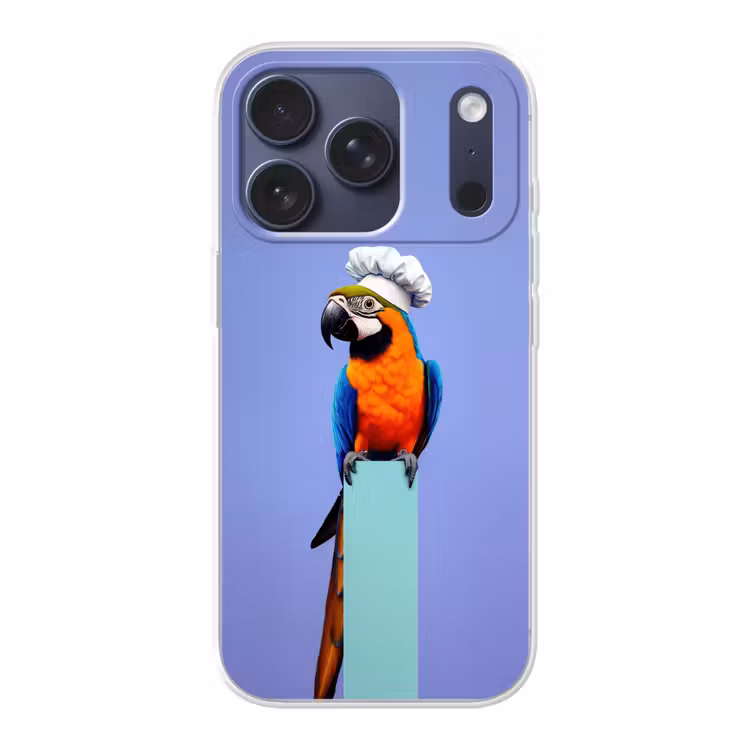 Papegaai - Koksmuts - Vogel - Leuk Telefoonhoesje iPhone 17 Pro klein -3d