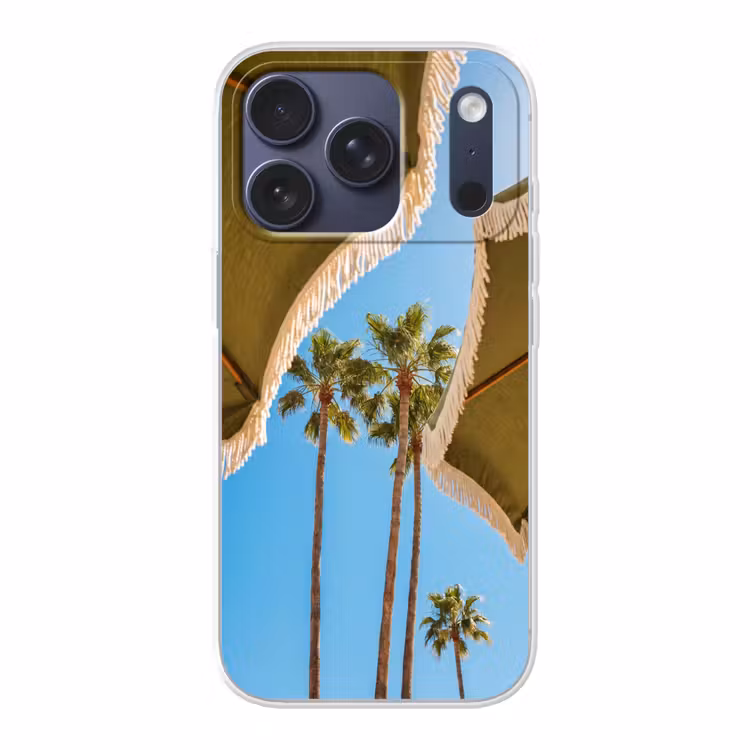 Parasol - Groen - Franjes - Zomer - Tropisch Telefoonhoesje iPhone 17 Pro klein -3d