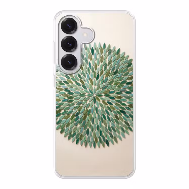 Patroon - Blad - Groen - Abstract Telefoonhoesje Samsung Galaxy S26 klein -3d