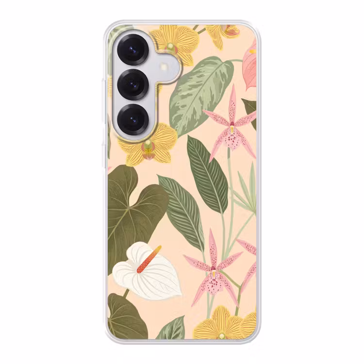 Patroon - Bloemen - Kleurrijk Telefoonhoesje Samsung Galaxy S26 klein -3d