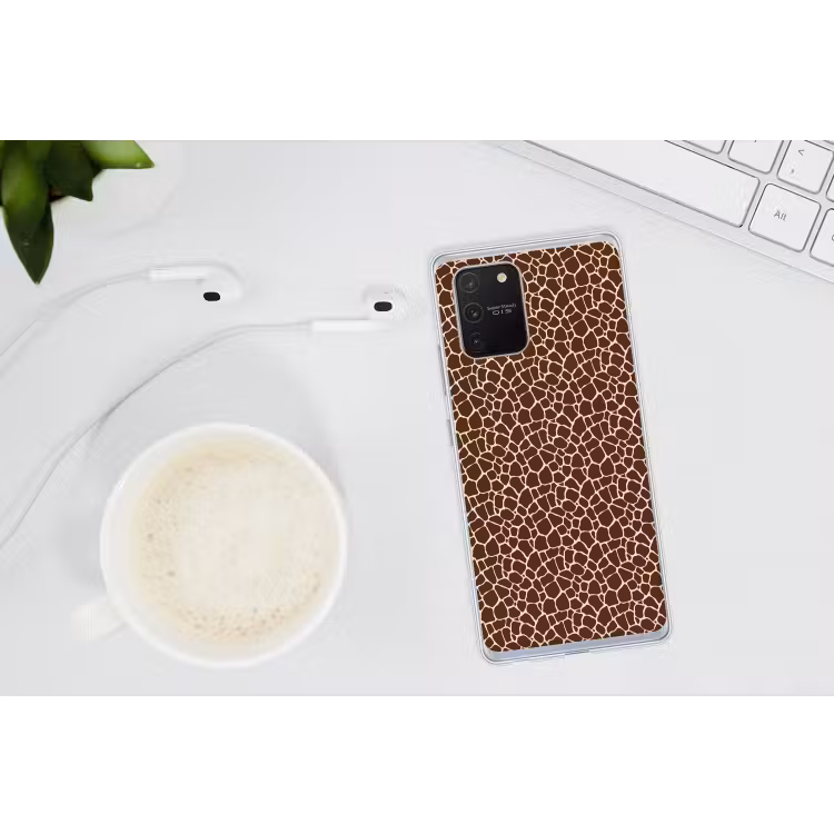 Patroon - Giraf - Bruin Telefoonhoesje Samsung Galaxy S10 Lite klein 364 -oordopS10Lite