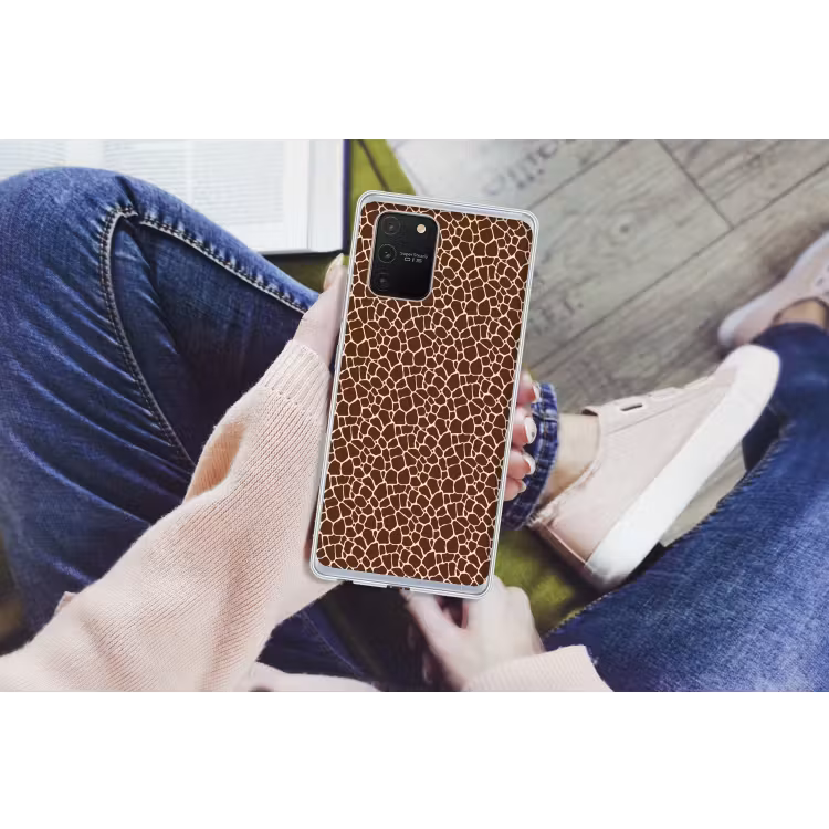 Patroon - Giraf - Bruin Telefoonhoesje Samsung Galaxy S10 Lite klein 364 -handS10Lite