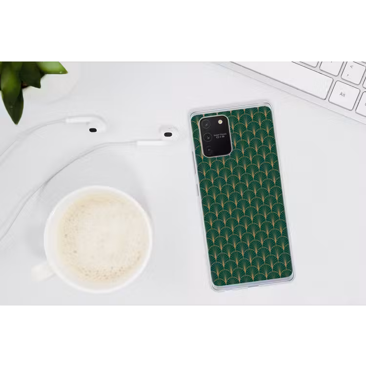 Patroon - Groen - Goud - Symmetrisch Telefoonhoesje Samsung Galaxy S10 Lite klein 364 -oordopS10Lite