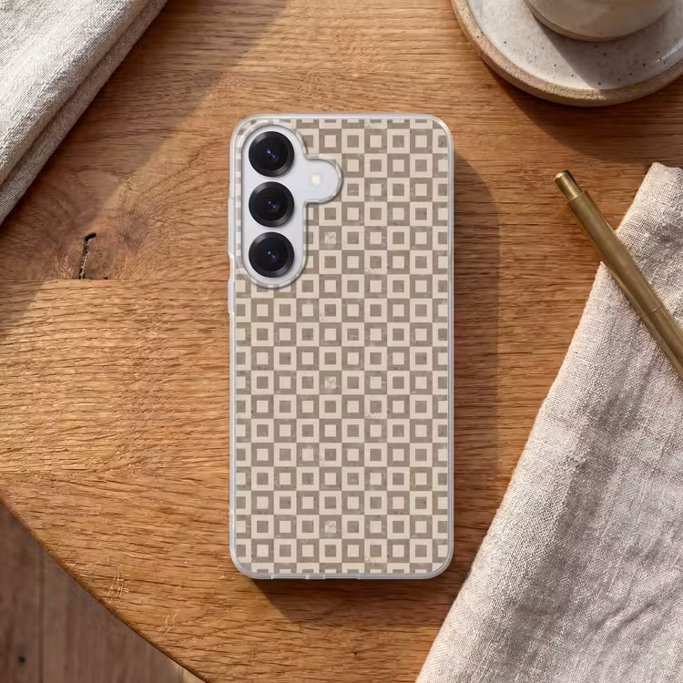 Patroon - Marmer - Beige Telefoonhoesje Samsung Galaxy S26 klein 975 -sfeer1