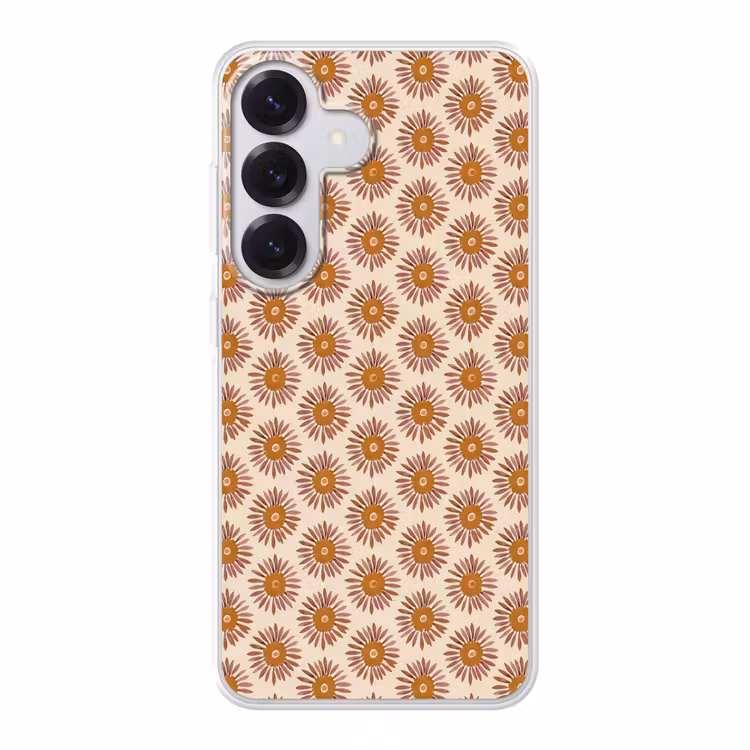 Patroon - Retro - Bruin Telefoonhoesje Samsung Galaxy S26 klein 975 -3d
