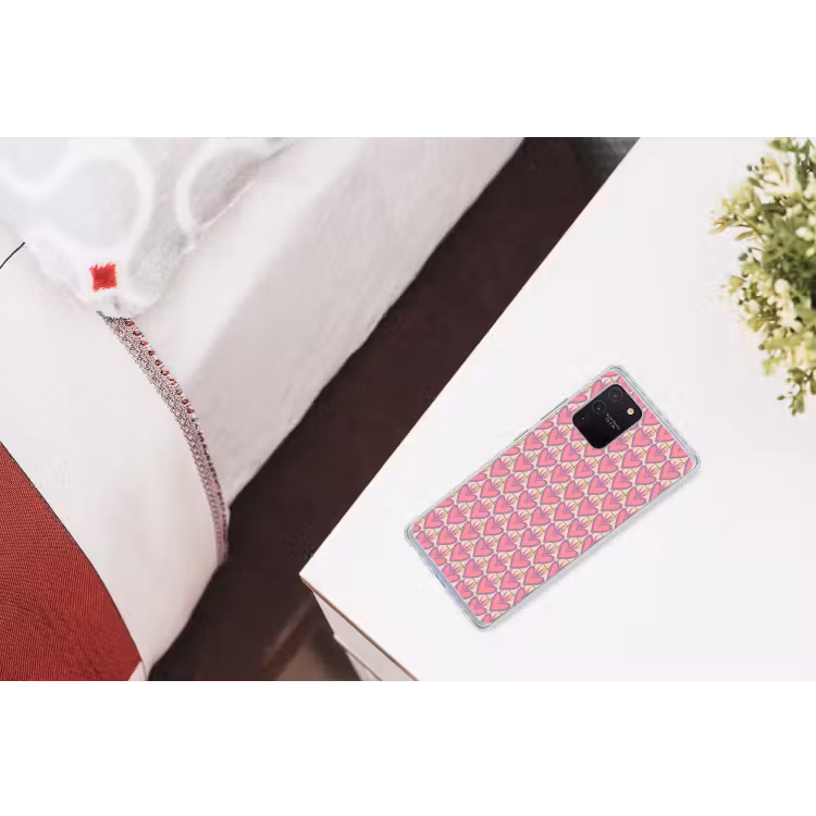 Patroon - Roze - Hartjes Telefoonhoesje Samsung Galaxy S10 Lite klein 364 -kamerS10Lite
