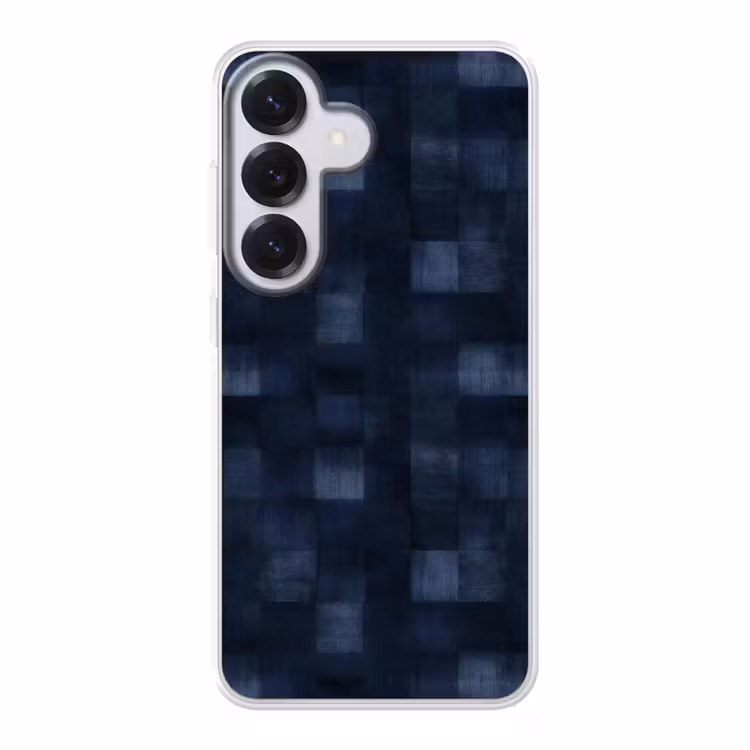 Patroon - Ruit - Marineblauw Telefoonhoesje Samsung Galaxy S26 klein 975 -3d